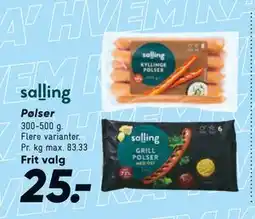 Bilka Pølser tilbud