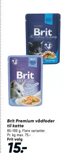 Bilka Brit Premium vådfoder til katte tilbud