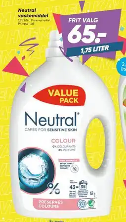 Bilka Neutral vaskemiddel tilbud
