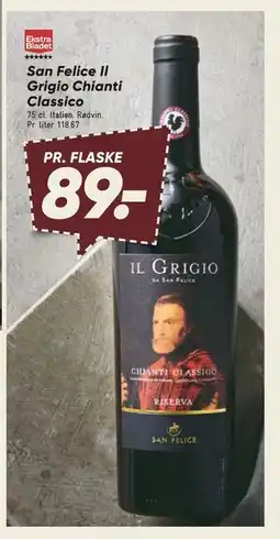 Bilka San Felice Il Grigio Chianti Classico tilbud