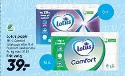 Bilka Lotus papir tilbud