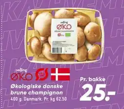 Bilka Økologiske danske brune champignon tilbud