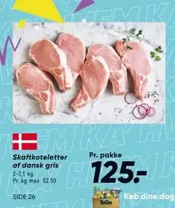 Bilka Skaftkoteletter af dansk gris tilbud