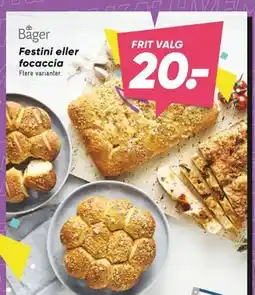 Bilka Festini eller focaccia tilbud