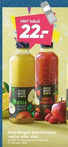Bilka God Morgen klassisk juice, nektar eller shot tilbud