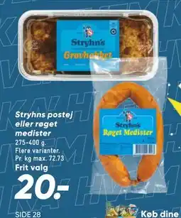 Bilka Stryhns postej eller røget medister tilbud