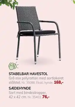 Daells Bolighus STABELBAR HAVESTOL tilbud