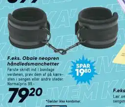 Bilka Obaie neopren håndledsmanchetter tilbud