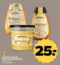 Netto Jakobsens akacie- eller hverdagshonning tilbud