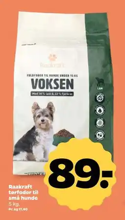 Netto Raakraft tørfoder til små hunde tilbud