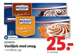Lidl Vaniljeis med smag tilbud
