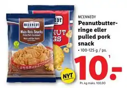 Lidl Peanutbutterringe eller pulled pork snack tilbud