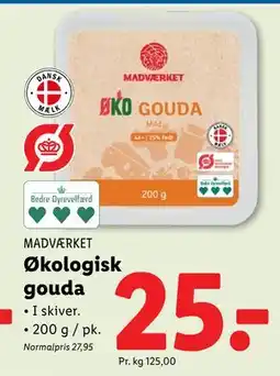 Lidl Økologisk gouda tilbud