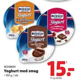Lidl Yoghurt med smag tilbud