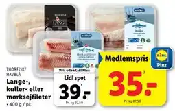 Lidl Lange-, kuller- eller mørksejfileter tilbud