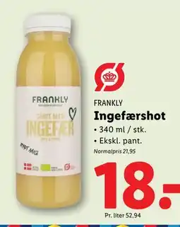 Lidl Ingefærshot tilbud