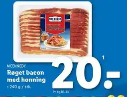 Lidl Røget bacon med honning tilbud