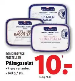 Lidl Pålægssalat tilbud