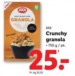 Lidl Crunchy granola tilbud