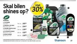 Thansen ORIGINAL CAR WAX tilbud