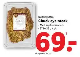 Lidl Chuck eye-steak tilbud
