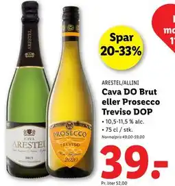 Lidl Cava DO Brut eller Prosecco Treviso DOP tilbud