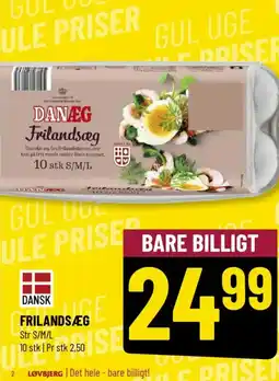 Løvbjerg FRILANDSÆG Str S/M/L tilbud