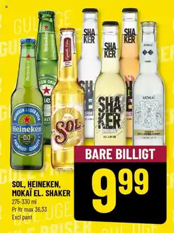 Løvbjerg SOL, HEINEKEN, MOKAÏ EL. SHAKER tilbud