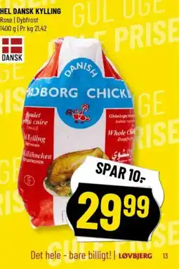 Løvbjerg HEL DANSK KYLLING tilbud