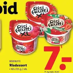 Lidl RISIFRUTTI Ridessert tilbud