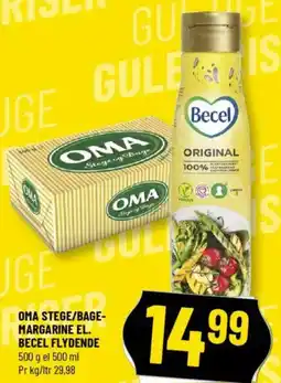 Løvbjerg OMA STEGE/BAGE- MARGARINE EL. BECEL FLYDENDE tilbud