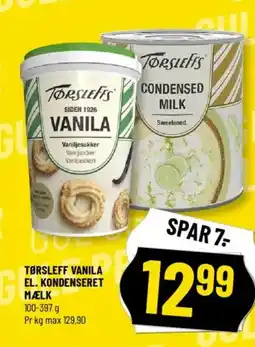 Løvbjerg TØRSLEFF VANILA EL. KONDENSERET tilbud