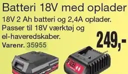 Harald Nyborg Batteri 18V med oplader tilbud
