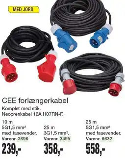 Harald Nyborg CEE forlængerkabel tilbud
