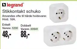 Harald Nyborg Legrand Stikkontakt schuko tilbud