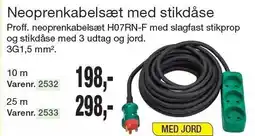 Harald Nyborg Neoprenkabelsæt med stikdåse tilbud