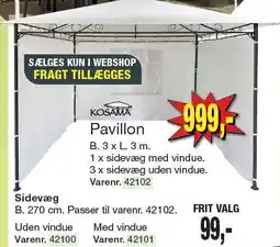 Harald Nyborg KOSAMA Pavillon eller Sidevæg tilbud