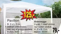Harald Nyborg Pavillon eller Sidevægge tilbud