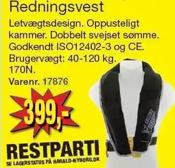 Harald Nyborg Redningsvest tilbud