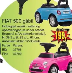 Harald Nyborg FIAT 500 gåbil tilbud