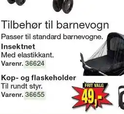 Harald Nyborg Tilbehør til barnevogn Insektnet eller Kop- og flaskeholder tilbud