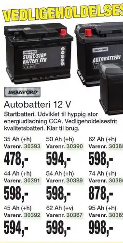 Harald Nyborg Autobatteri 12 V tilbud