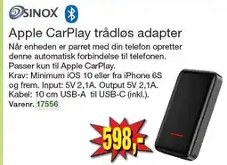 Harald Nyborg Apple CarPlay trådløs adapter tilbud