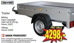 Harald Nyborg Trailer 500 kg eller 750 kg tilbud