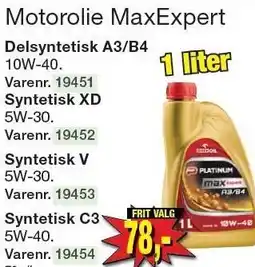 Harald Nyborg Motorolie MaxExpert tilbud