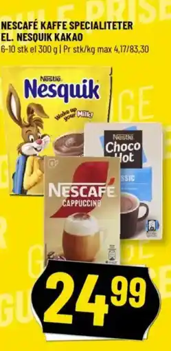 Løvbjerg NESCAFÉ KAFFE SPECIALITETER EL. NESQUIK KAKAO tilbud