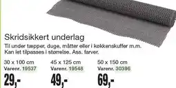 Harald Nyborg Skridsikkert underlag 30 x 100 cm, 45 x 125 cm eller 50 x 150 cm tilbud