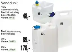 Harald Nyborg Vanddunk 15 L, 20 L eller 35 L tilbud