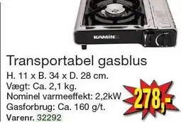 Harald Nyborg Transportabel gasblus tilbud