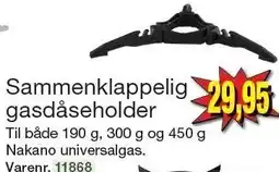 Harald Nyborg Sammenklappelig gasdåseholder tilbud